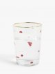 Ladybird Glass Tumbler, 510ml, Clear/Red