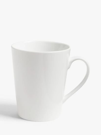 Eat Porcelain Mugs, Set of 4, 360ml, White