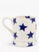 Blue Star Half Pint Mug, 300ml, Cream/Blue