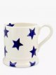 Blue Star Half Pint Mug, 300ml, Cream/Blue